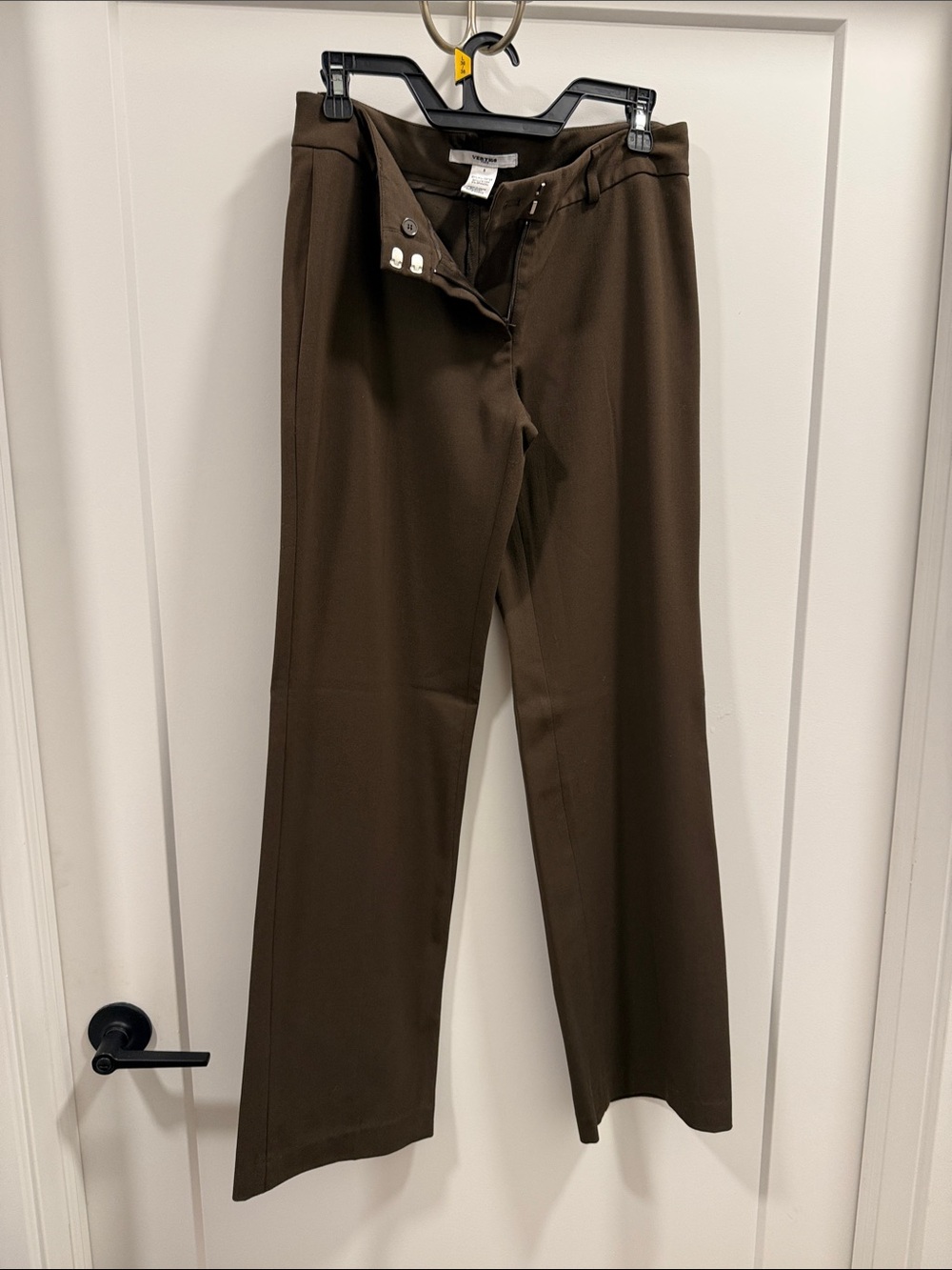 Women’s Brown Dress Pants - Classic Straight Fit